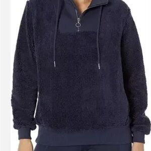Sweaty Betty Sherpa‎ Half Zip Sweatshirt Navy Blue Women’s